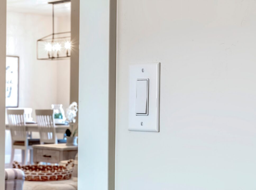 Modern light switches and outlets