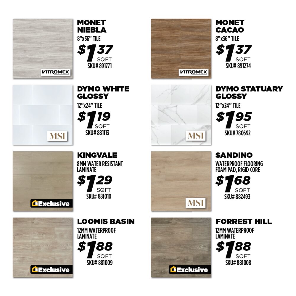 CW Tile, Laminate and Waterproof Flooring